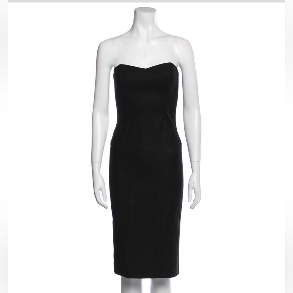 The Row Strapless Midi Dress